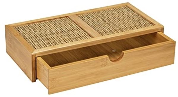 WENKO Badorganizer Allegre (1 St), mit Schublade, aus Bambus und Rattan