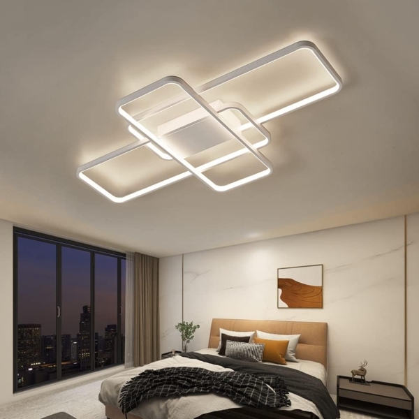 Eurotondisplay LED Deckenleuchte LED Deckenleuchte Deckenlampe Fernbedienung Farbton steuerbar dimmbar, LED fest integriert, Warm- bis Kaltweiß, Mit Fernbedienung Lichtfarbe und Helligkeit einstellbar