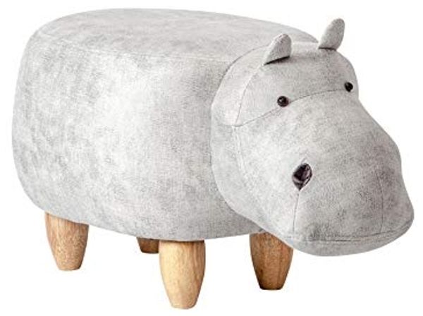 Kinderhocker Nildpferd/Hippo weiß