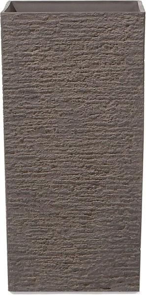 Blumentopf dunkelbraun quadratisch 35 x 35 x 70 cm GAZA