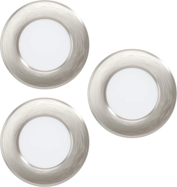 Eglo 99141 Einbauleuchte FUEVA 5 nickel-matt rund Ø:8,6cm 3000K