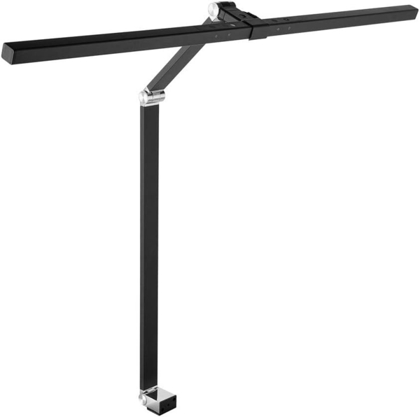 Schreibtischleuchte Alu/KU schwarz H. 720mm m.Tischklemme m.LED ""
