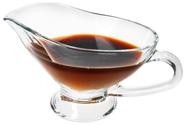 MamboCat Sauciere Sauciere Gourmet 310ml aus Glas klar Tafelgeschirr Soßenschale, Glas