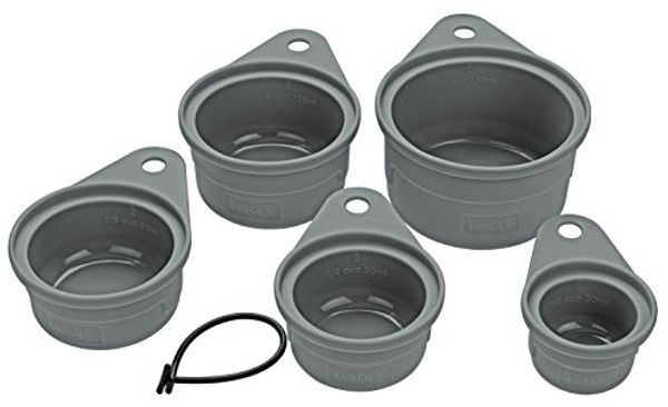 Lurch Messbecher Set Silikon 5-tlg. Flint Grey