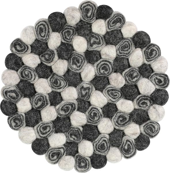 Untersetzer Topfuntersetzer Schafwolle Filz Ø21cm Cilio LANA ANTRACITE 470710