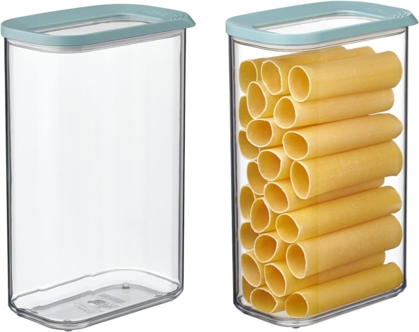 Mepal | 2-teiliges Set Vorratsdosen mit Deckel | Lebensmittelbehälter Rechteckige | Küchenorganizer aus Kunststoff | Vorratsbehälter Luftdicht | 2 x 2000 ml | Nordic Green