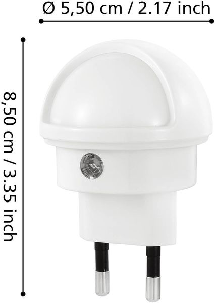 Eglo LED Nachtlicht Tineo weiß Ø 5,5 cm warmweiß Bild 4