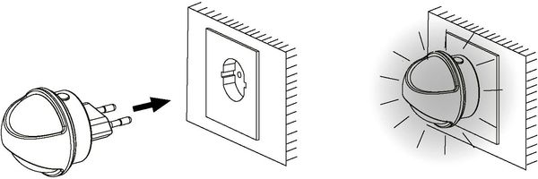 Eglo LED Nachtlicht Tineo weiß Ø 5,5 cm warmweiß Bild 5