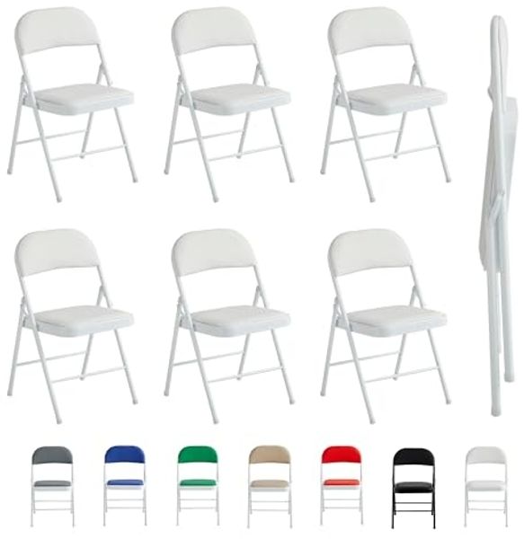 MCC direct Klappstuhl Kunstleder Klappstuhl gepolstert im 1er, 2er, 4er und 6er Set (6 St)