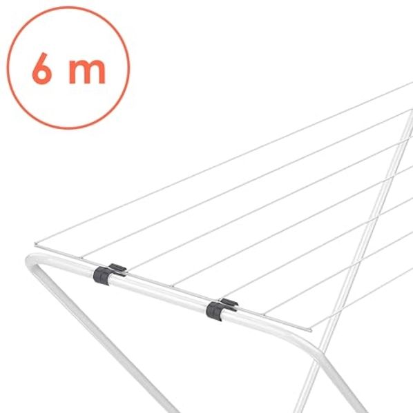Spetebo Wäscheständer Wäscheständer klein klappbar 6 m Trockenlänge - 88 x 83 cm, zusammenklappbar Bild 3