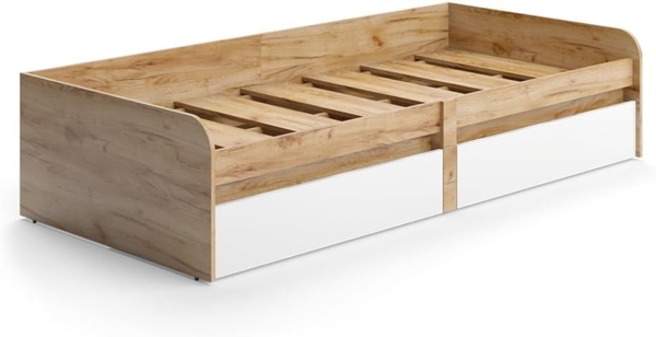 Kinderbett Clario Weiß/Artisan 90x200 cm ohne Matratze Vicco