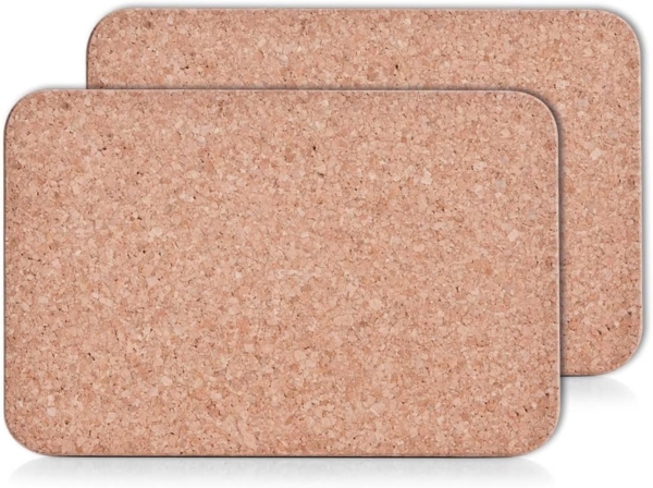 Zeller Present Topfuntersetzer Zeller 2er Set Kork Untersetzer Rechteckig