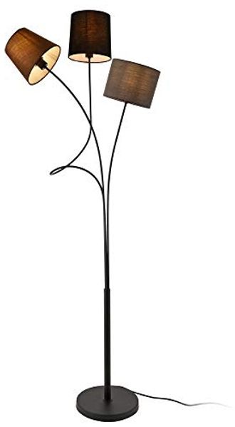 lux.pro 'Treviso' Stehleuchte 3-Flammig, E14 Max. 40W, Metall/Stoff Mehrfarbig, 146 x 24 x 24 cm