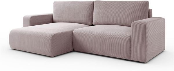 Lookway Ecksofa OPERA L-Form Couch, mit Bettfunktion und Bettkasten