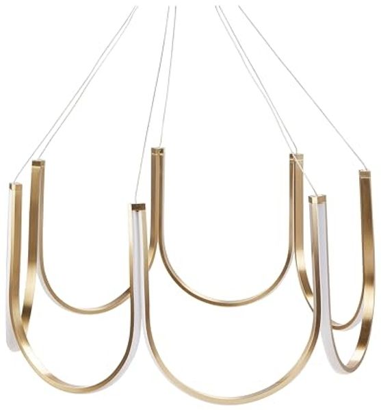 'Perqueno' LED-Kronleuchter aus Metall Gold, 75 x 75 x 123 cm