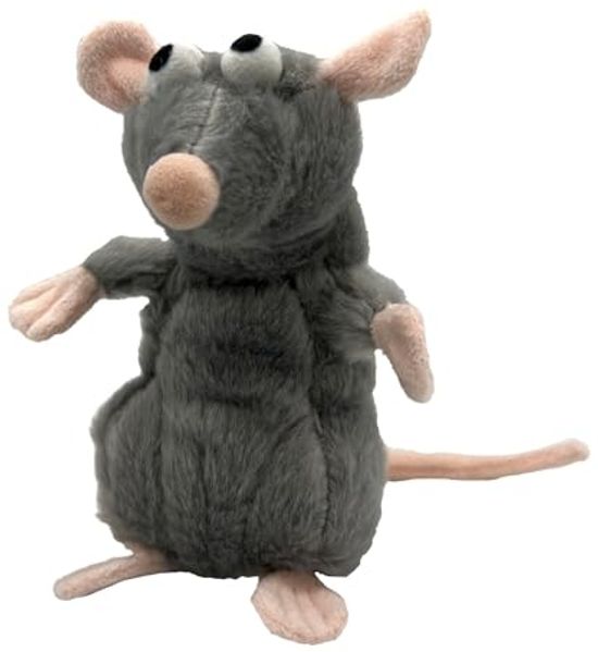Aumüller Katzenkissen Ratte Cedric grau mit Füllung 13 x 6 x 5 cm