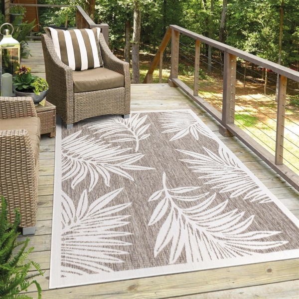 Carpet City Teppich Outdoor 468, rechteckig, Höhe: 5 mm, UV-beständig, Flachgewebe, auch in quadratischer Form erhältlich