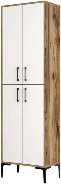 Dmora Schuhschrank Mimosa 60 x 35 x 200 cm Braun, 5 Einlagen Bild 3