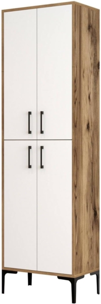 Dmora Schuhschrank Mimosa 60 x 35 x 200 cm Braun, 5 Einlagen Bild 7