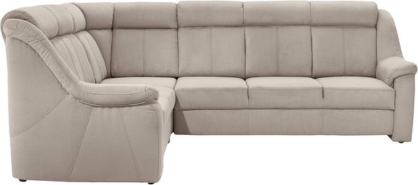 Cavadore Ecksofa Beata / Polstercouch in L-Form / inkl. Relaxfunktion / 261 x 98 x 211 / Mikrofaser Hellbeige Bild 3