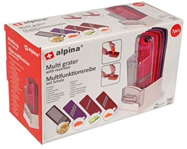 alpina Multifunktionsreiben-Set mit Auffangschale Gemüseschneider Hobel Reibe