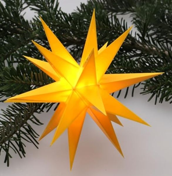 Guru-Shop LED-Stern für außen LED Ministern Baltasar für innen und außen -., LED-Leuchtmittel fest verbaut