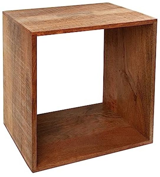 riess-ambiente Beistelltisch MAKASSAR 45cm natur (Einzelartikel, 1-St), Wohnzimmer · Mango-Massivholz · lackiert · handmade · Regal