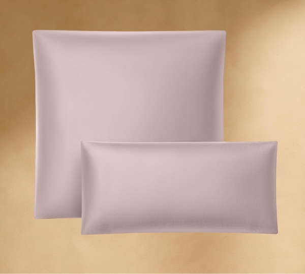 Seralino Kissenbezüge Mako Satin Kissenbezug (100% Bio Baumwolle) weich, hautfreundlich, (2 Stück), Fairtrade/ GOTS zertifizierte uni Kissenhülle mit Reißverschluss