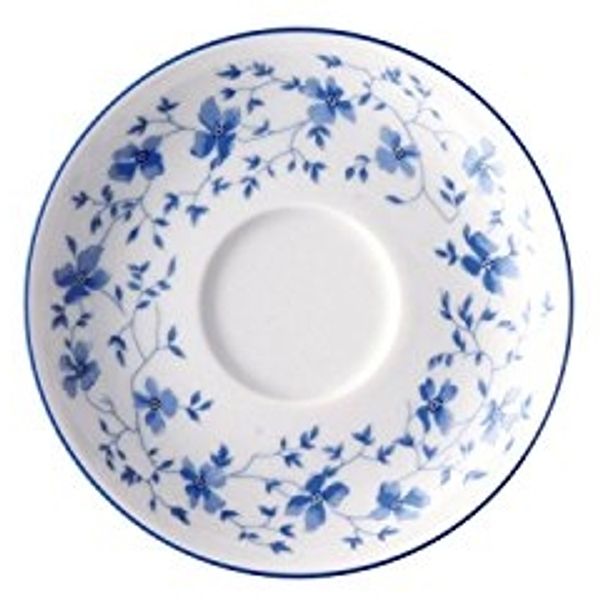 Arzberg Form 1382 Untertasse für Espressotasse 100 ml, Unterteller, Unter Teller, Blaublüten, Porzellan, 12 cm, 41382-607671-14721