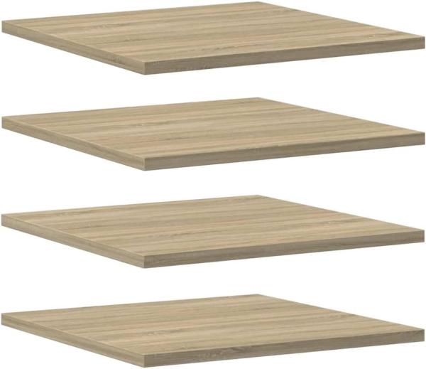 vidaXL Bücherregal-Bretter 4 Stk. Sonoma-Eiche 40x40x1,5 cm 805176