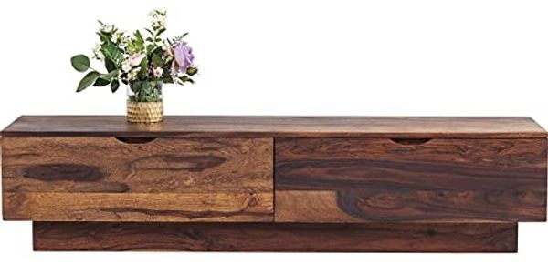 Kare Design Authentico Low Board, Masivholz Lowboard, TV- Board massiv, vintage Lowboard, 35 x 150 x 35 cm (H/B/T)