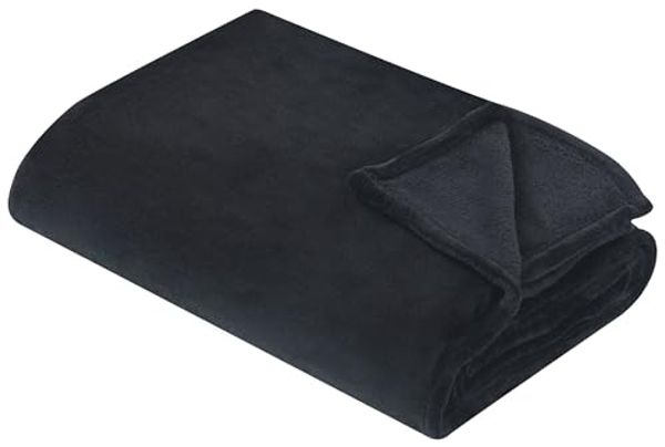 Beliani 'Bayburt' Decke, Polyester schwarz, 150x200 cm