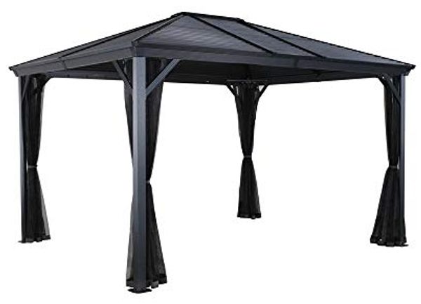 Sojag 'Ventura 1014' Pavillon, Aluminium Basaltgrau, 296 x 423 x 261 cm