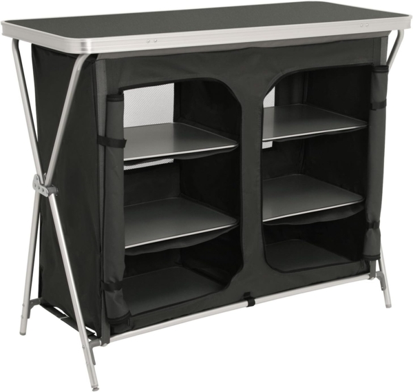 CampFeuer Campingschrank Campingschrank, 110 cm x 47 cm x 90 cm, Campingküche Alu Faltschrank