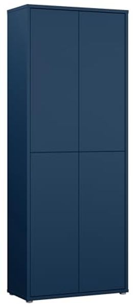 FORTE Schuhschrank Alice Springs, Schuhschrank, Höhe 191,9 cm, 4 Türen, viel Platz (B/H/T 74,5/191,9/34,9 cm) Stauraumschrank, Mehrzweckschrank, Breite 74,5 cm, mit 8 Böden