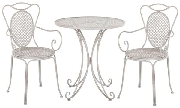Beliani 'CILENTO' Bistro Set, Metall Grau