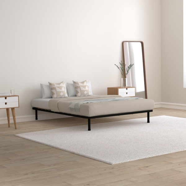 EVERGREENWEB - Orthopädisches Bett Lattenrost 90x195 hoch 35cm Leisten Extra Komfort aus Buche Holz Verstärkt mit 4 Füße Abnehmbar Rahmen aus Stahl Bettgestell für alle Betten und Matratzen Einzelbett Bild 2