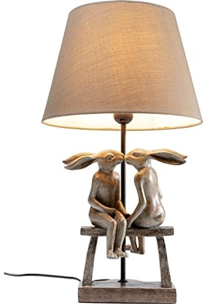 Kare Design Tischlampe Animal Bunny Love Gold/Braun, Hasenleuchte, Dekoleuchte, Nachttischlampe, Schreibtischlampe Kinder, Tischleuchte, Leuchtmittel nicht inklusive, 53 x 31 x 31 cm (H/B/T)