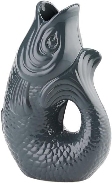 Gift Company Monsieur Carafon Fisch Vase S grau 1 2 L