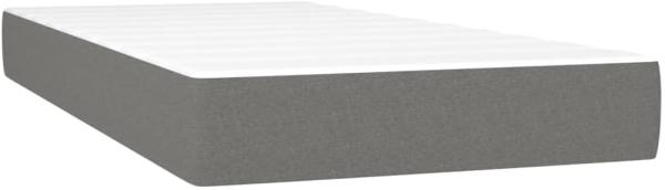 vidaXL Taschenfederkernmatratze Dunkelgrau 90x190x20 cm Stoff 347695