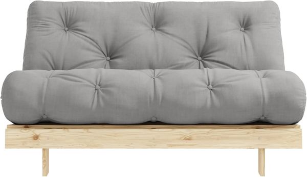 KARUP DESIGN ROOTS Futonsofa Gestell unbehandelt Matratze Grau Bild 6