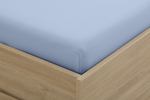 Degrees Home - Collection - Spannbettlaken – 100% Polyester, Hochwertige Mikrofaser, Rundum-Gummizug, Atmungsaktiv & Pflegeleicht, Oeko-Tex Standard -200 x 200 x 33 – Hellblau Bild 3