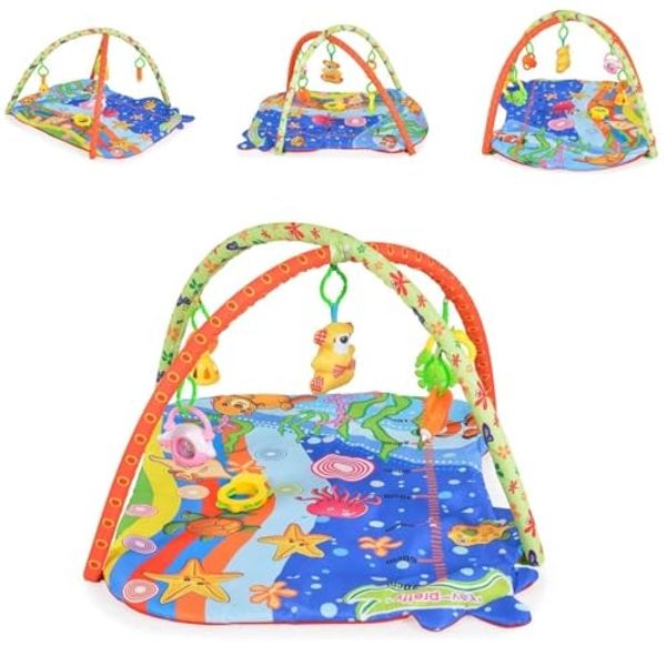 Moni Spielbogen Baby Like 143A, Unterwasserwelt, 5 Spielsachen, Wachstumsskala