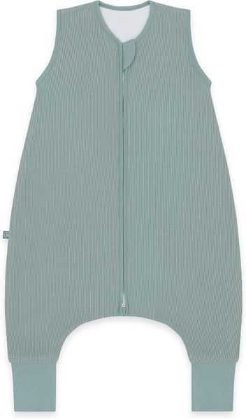 emma & noah Baby Schlafsack mit Füßen 1.0 TOG, Ganzjahres Schlafsack mit Beinen für den Frühling, Sommer und Herbst, 100% Bio-Baumwolle, Oeko-TEX Zertifiziert (Essential Mint, 110 cm)