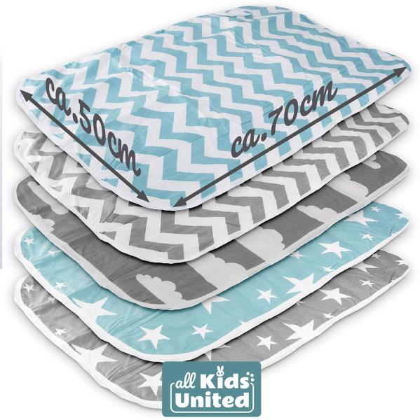 all Kids United Wickelauflage Wickelunterlage Baby Wickel-Decke, atmungsaktive, waschbare Unterlage Bild 7