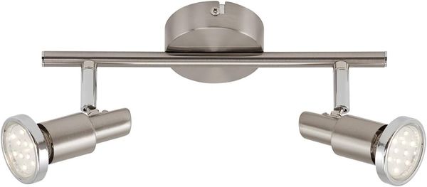 Briloner 2er Spot Cool nickel-matt 27,5x12 cm GU10