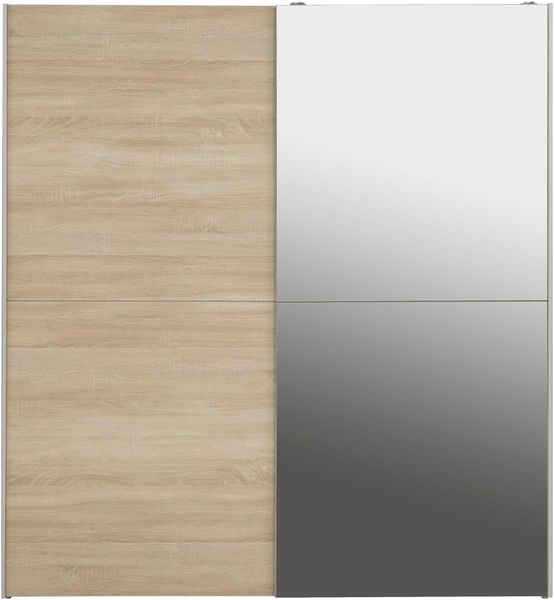 FORTE White Kiss Kleiderschrank, Holzwerkstoff, Beige, 170,3 x 190,5 x 61,2 cm Bild 2