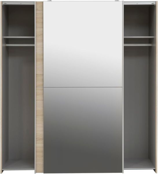 FORTE White Kiss Kleiderschrank, Holzwerkstoff, Beige, 170,3 x 190,5 x 61,2 cm Bild 4