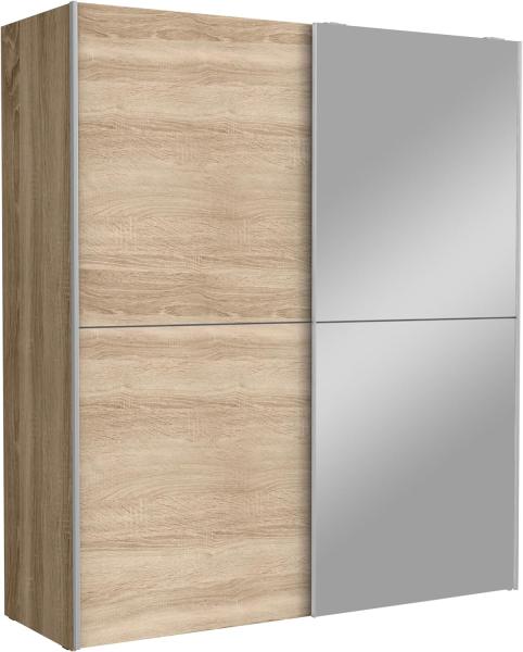 FORTE White Kiss Kleiderschrank, Holzwerkstoff, Beige, 170,3 x 190,5 x 61,2 cm