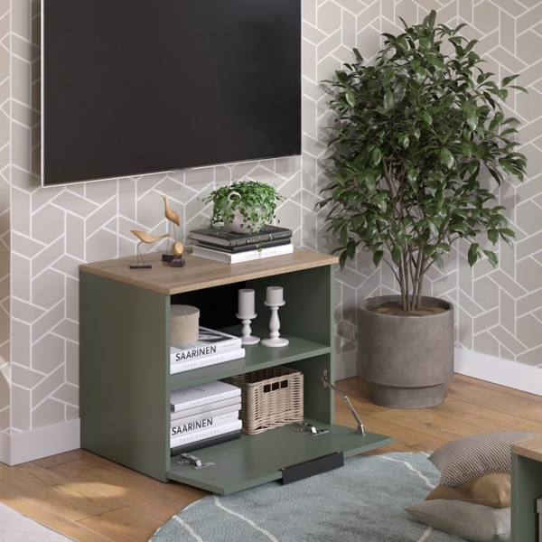 Kommode Wido Grün 60 x 50 cm mit klappe Vicco Bild 5